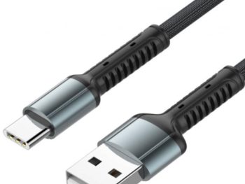 LDNIO LS63C ΚΑΛΩΔΙΟ ΦΟΡΤΙΣΗΣ 5Α TYPE C 1m ΓΚΡΙ