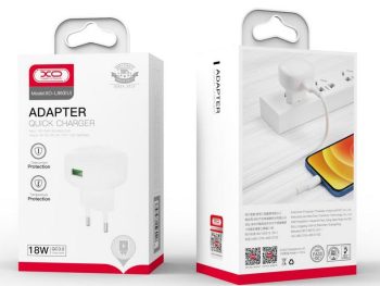 XO L86 ΦΟΡΤΙΣΤΗΣ QC3.0 18W, 1 ΘΥΡΑ, ΛΕΥΚΟΣ