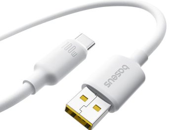 BASEUS FOAMED SILICONE, ΚΑΛΩΔΙΟ ΓΡΗΓΟΡΗΣ ΦΟΡΤΙΣΗΣ, TYPE-C, 100W, 2M, ΜΑΥΡΟ